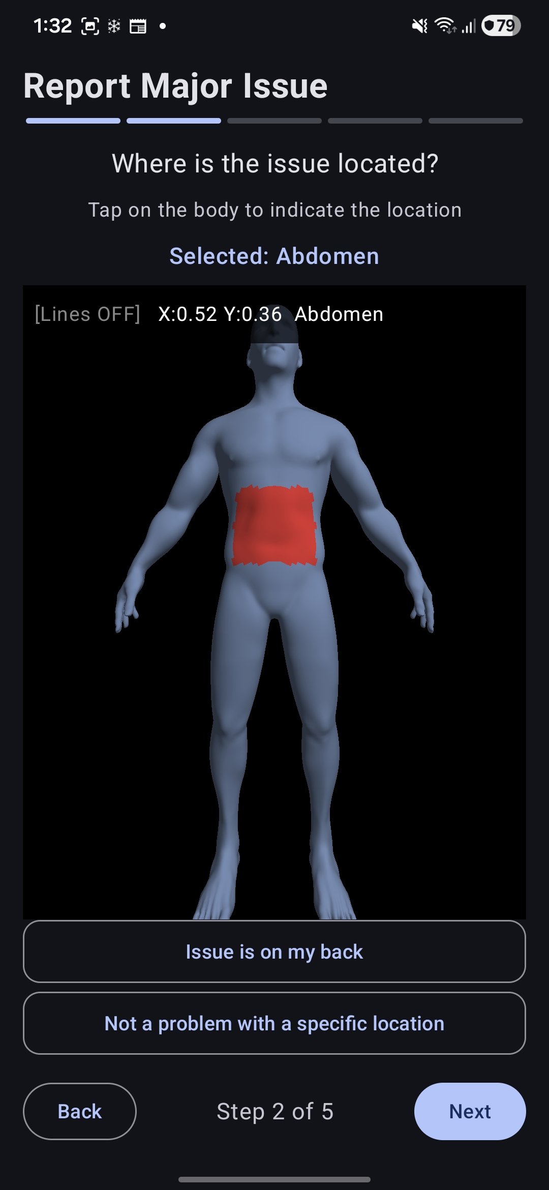 3D Body Front View