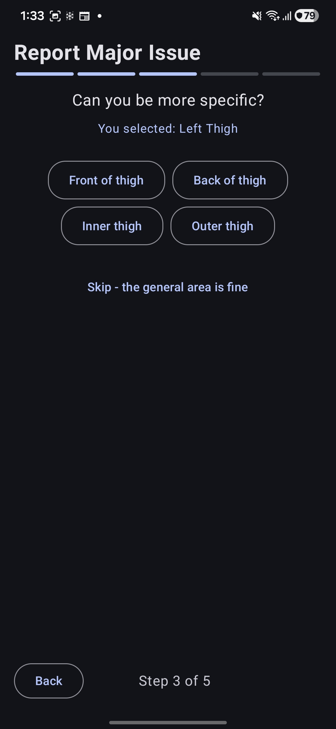 Guided Symptom Reporting